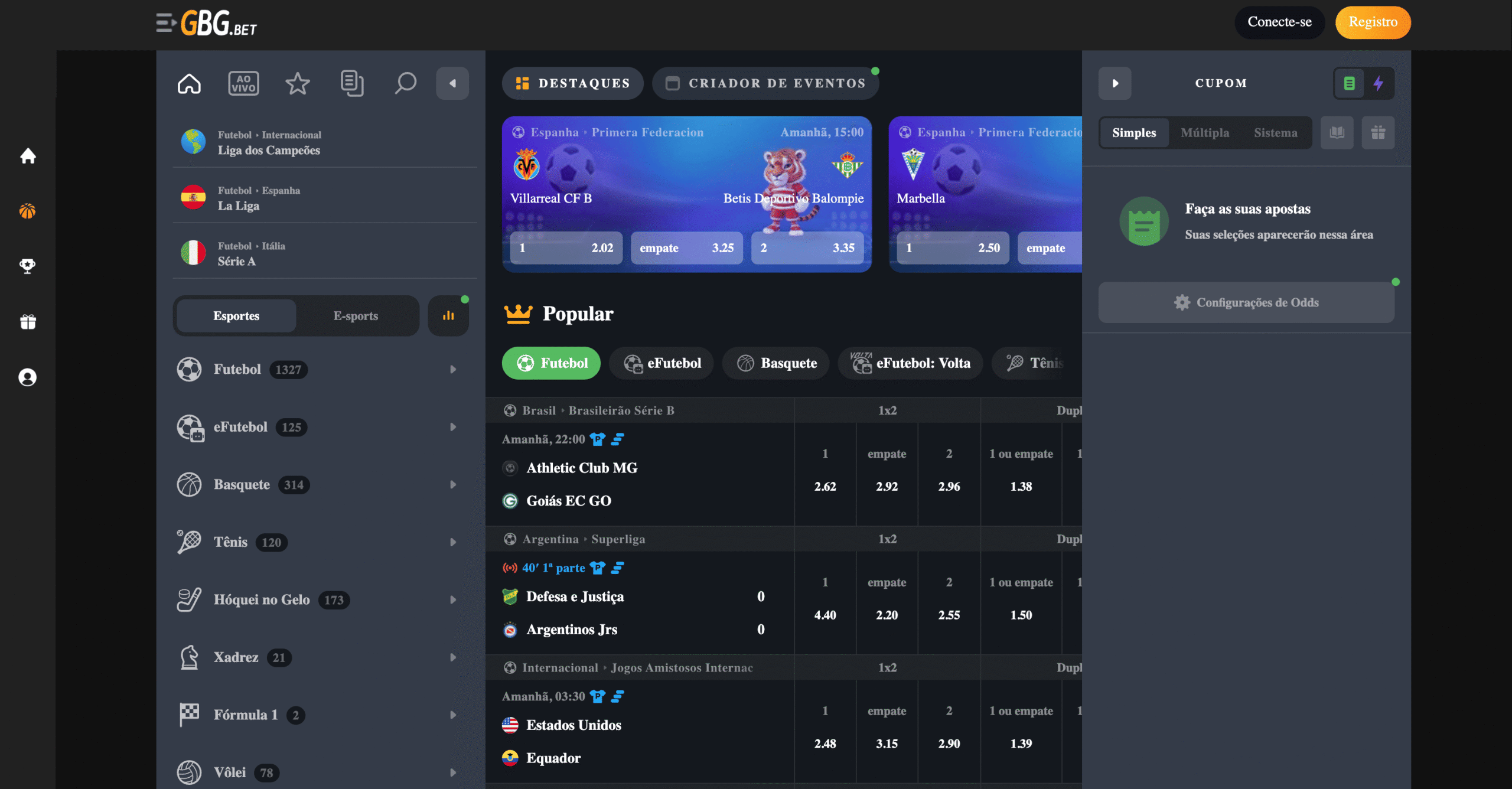 GBGBET Apostas esportivas
